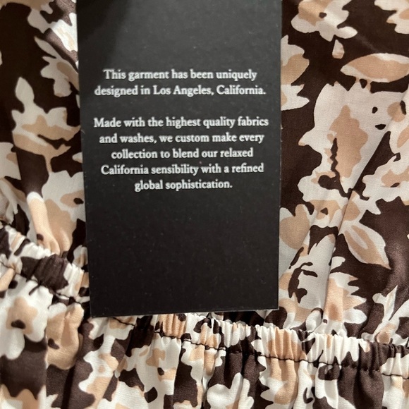 NWT RAILS Selani midi One Shoulder Dress Russet Floral - Picture 7 of 8